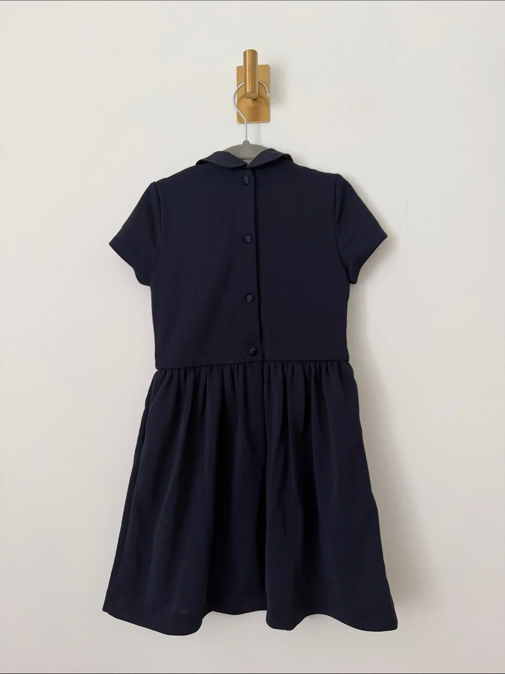 Polo by Ralph Lauren Navy Short-Sleeve Peter Pan Collar Dress